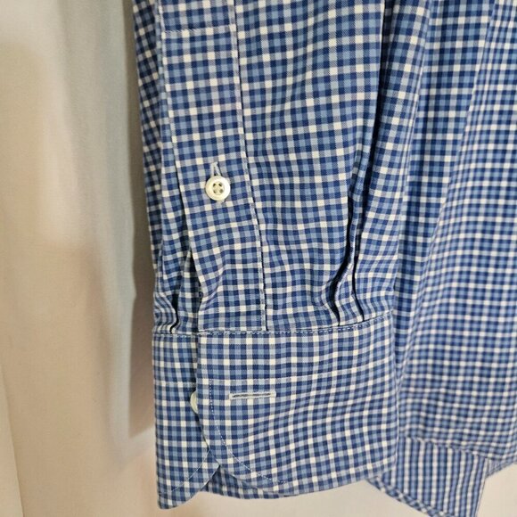 Mens Ledbury Button Up Dress Shirt Blue - Picture 3 of 8